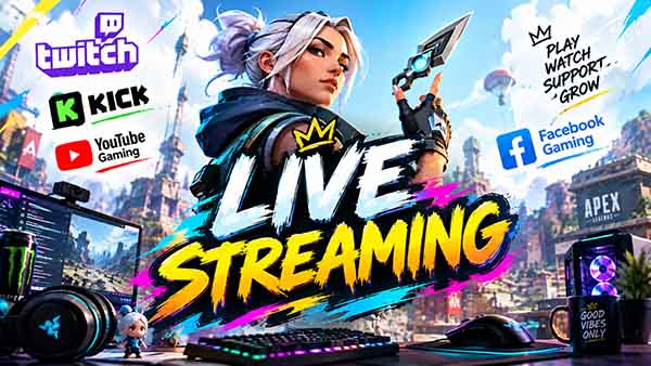 Live Streaming: Platforms, Games, Revenue & Professional Stream Branding 2 Live Streaming Gaming Showcase3